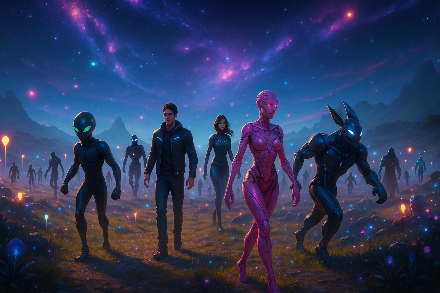 Galaxy scene